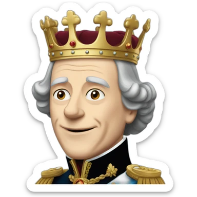 king charles iii sticker