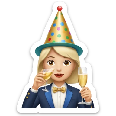 una festa di compleanno sticker