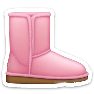 pink uggs with light pink now sticker