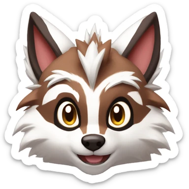 Lycanroc Rocruff Furret Zigzagoon sticker