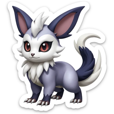 Shiny Furret-Absol-Noivern-Hybrid (Full body) sticker