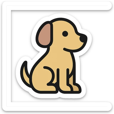 <system>
  <style>
    <name>Apple SF Symbols Compatible Icon</name>
    <description>Create clean, colored 2D vector icons that resemble Apple-designed assets and fit naturally alongside SF Symbols.</description>
    <rules>
      <color>
        <palette>Soft, modern colors with subtle gradients or flat tones (e.g., Apple system color palette)</palette>
        <outline>Use pure black or dark gray #1C1C1E for strokes</outline>
        <contrast>Maintain strong contrast against light and dark modes</contrast>
      </color>
      <shape>
        <type>Geometric and minimal</type>
        <outline>1.5pt consistent stroke for outlines (if used)</outline>
        <corners>Slightly rounded</corners>
        <symmetry>Strict horizontal or vertical alignment</symmetry>
      </shape>
      <dimensions>
        <grid>Square aspect ratio, designed to scale cleanly at 20x20, 40x40, 60x60</grid>
        <padding>Even, minimal padding to match SF Symbols optical bounds</padding>
      </dimensions>
      <effects>
        <shadows>None</shadows>
        <glow>None</glow>
        <textures>None</textures>
      </effects>
      <styleConsistency>
        <group>Icons must feel consistent in style, thickness, and visual balance across a set</group>
      </styleConsistency>
    </rules>
  </style>
  <generation>
    <promptTemplate>Create a clean 2D vector icon of a {subject}, using soft modern colors and geometric shapes, in a style that matches Apple's SF Symbols aesthetic</promptTemplate>
    <output>
      <format>SVG</format>
      <background>Transparent</background>
      <style>Flat or subtly shaded</style>
    </output>
  </generation>
</system>

{subject} = dog sticker