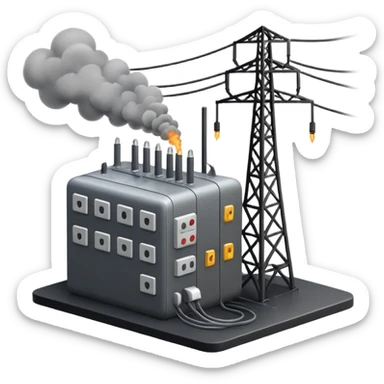 exploded substation sticker