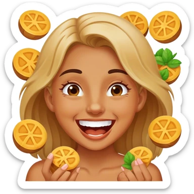 Girl that ate too many edibles sticker