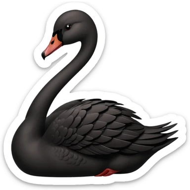 Black swan sticker