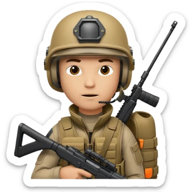 I want an emoji for a male special action force officer sticker