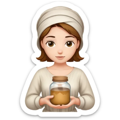 artisan jar cloth top sticker