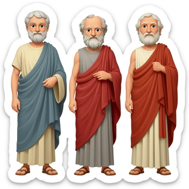 plato socrates aristotle sticker