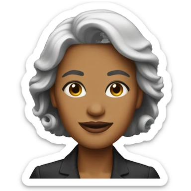 woman president sticker