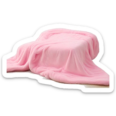 blanket plush pink sticker