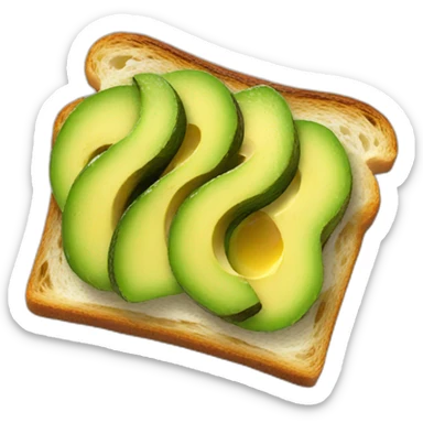 Avocado toast sticker