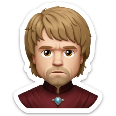 Tyrion Lannister  from Games of throne character face only front face sticker