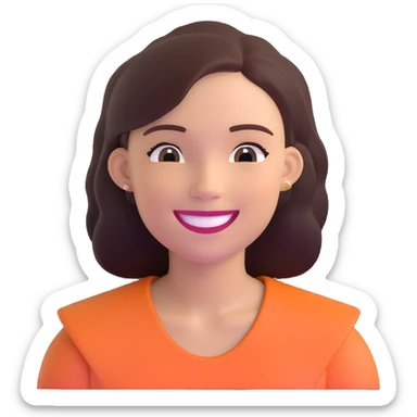 joyful young woman sticker