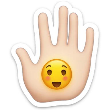 Cœur avec une seul main sticker