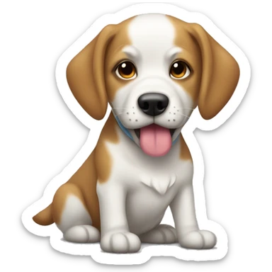 Un emoji de un perrito zhit zu  sticker
