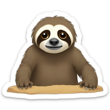 Drought sloth sticker