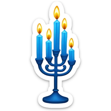 Dancing Hanukkah candles  sticker