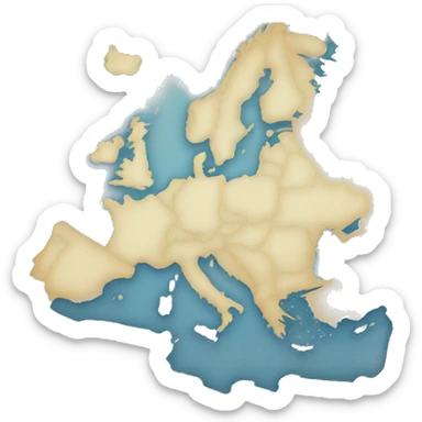 europe map sticker