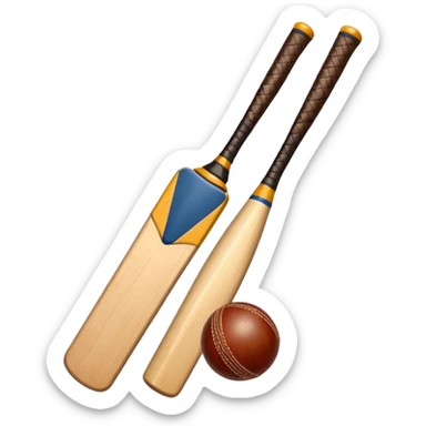 Only Cricket bat and ball sticker