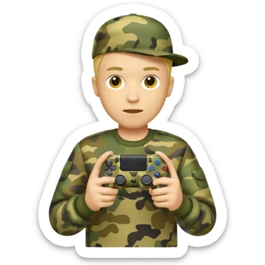 yellow homme-avec-manette-ps4-camouflage not human sticker