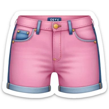 Pink short shorts sticker