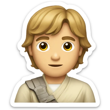 star wars luke skywalker sticker