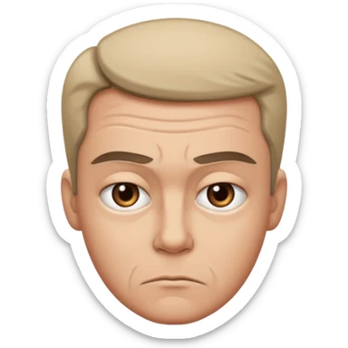 A suspicious side eye look sticker