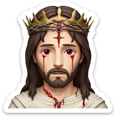 Cross jesus died on sticker