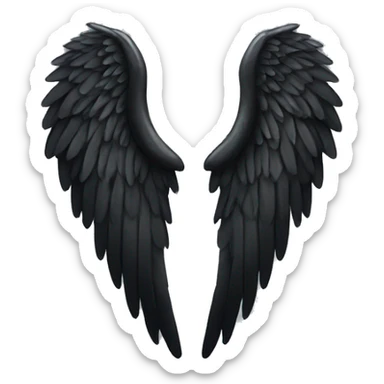 black angel wing sticker