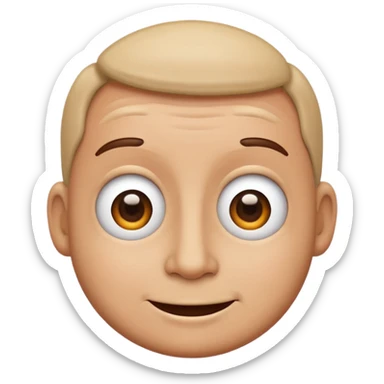 a character named Gus as a friendly and expressive emoji sticker