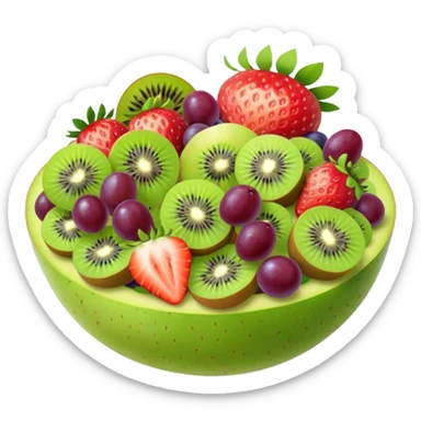vegetarian fruit salad sticker