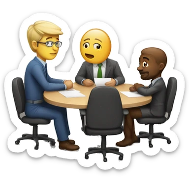 work meeting sticker