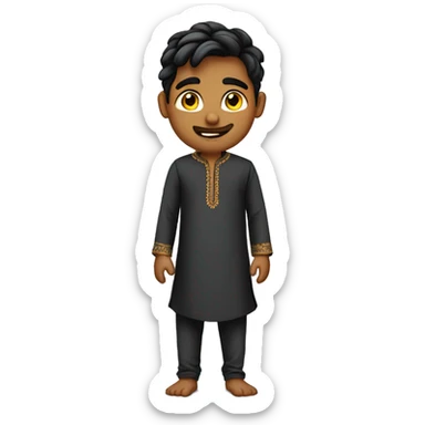 young man in kurta pajama full sticker