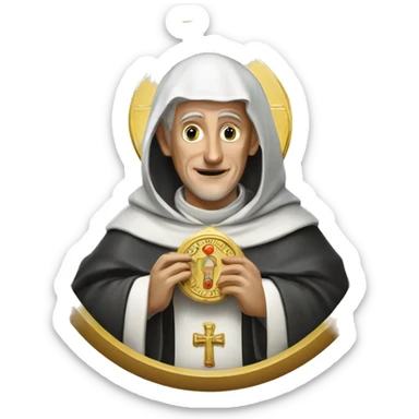 saint benedictus medalion sticker