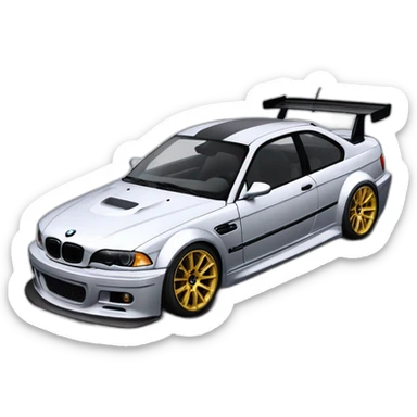 BMW M3 E46 GTR MOSTWANTED sticker