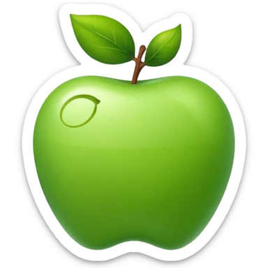 Create an Apple-style emoji that represents a stock/share, combining a clean upward-trending chart, a minimal financial symbol, and a confident growth vibe, using simple shapes, smooth gradients, and the polished. sticker