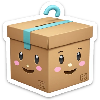 a box and good written in it also fill the background with pastel blue color sticker