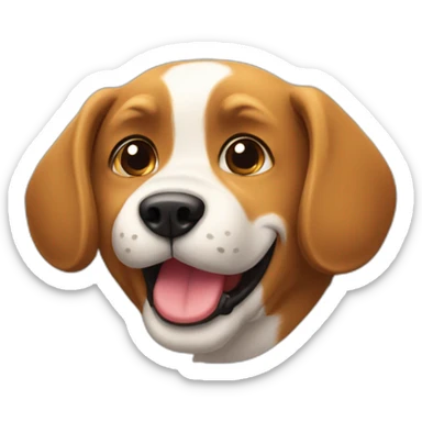 Chat qui fait un câlin à un chien sticker