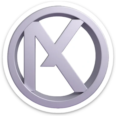 3D circular pattern, silver, stylized letter A, Acura style, without brand name sticker