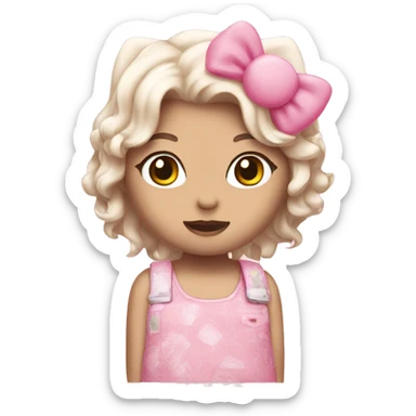 Aesthetic pink hello kitty sticker