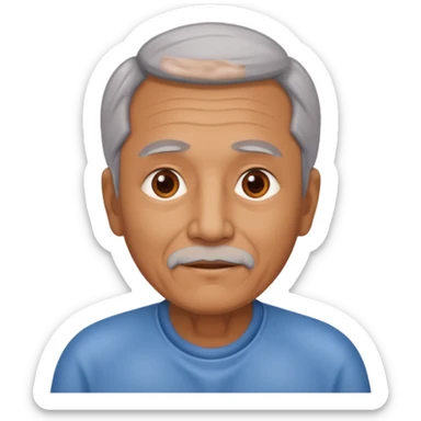 puedes crear una imagen de un abuelo de 63 años con una enfermedad cardiovascular?? sticker