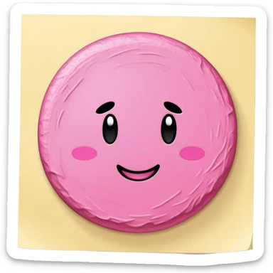 post it note with scribble kirby sticker