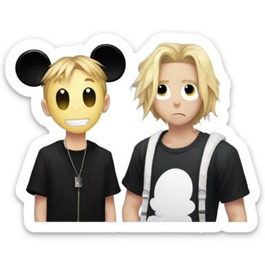 Mickey mouse and Mikey from Tokyo revengers  sticker