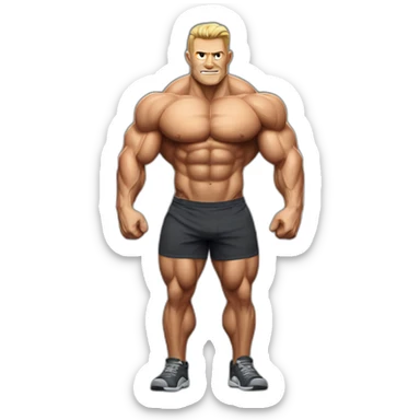 sam sulek bodybuilding sticker