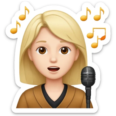 One direction singing  sticker