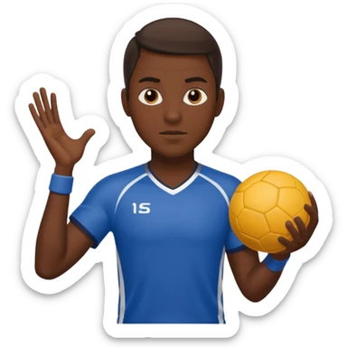 Handball player sticker