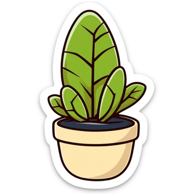 Sedum Pachyphyllum jelly bean plant succulent with thick tubular leaves in a beige pot sticker