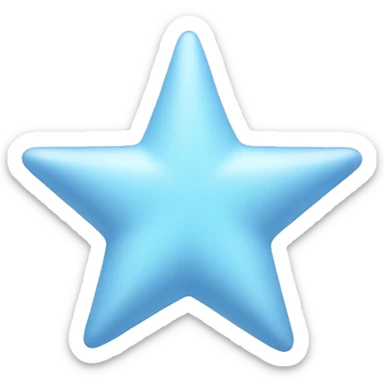 pastel blue star sticker