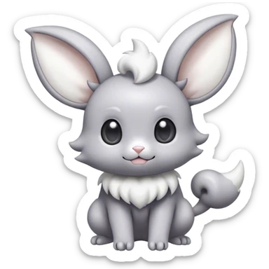 Minccino-Espurr-Cinccino-creature-hybrid sticker