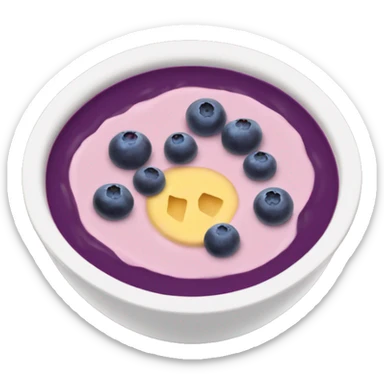 blueberry smoothie bowl  sticker